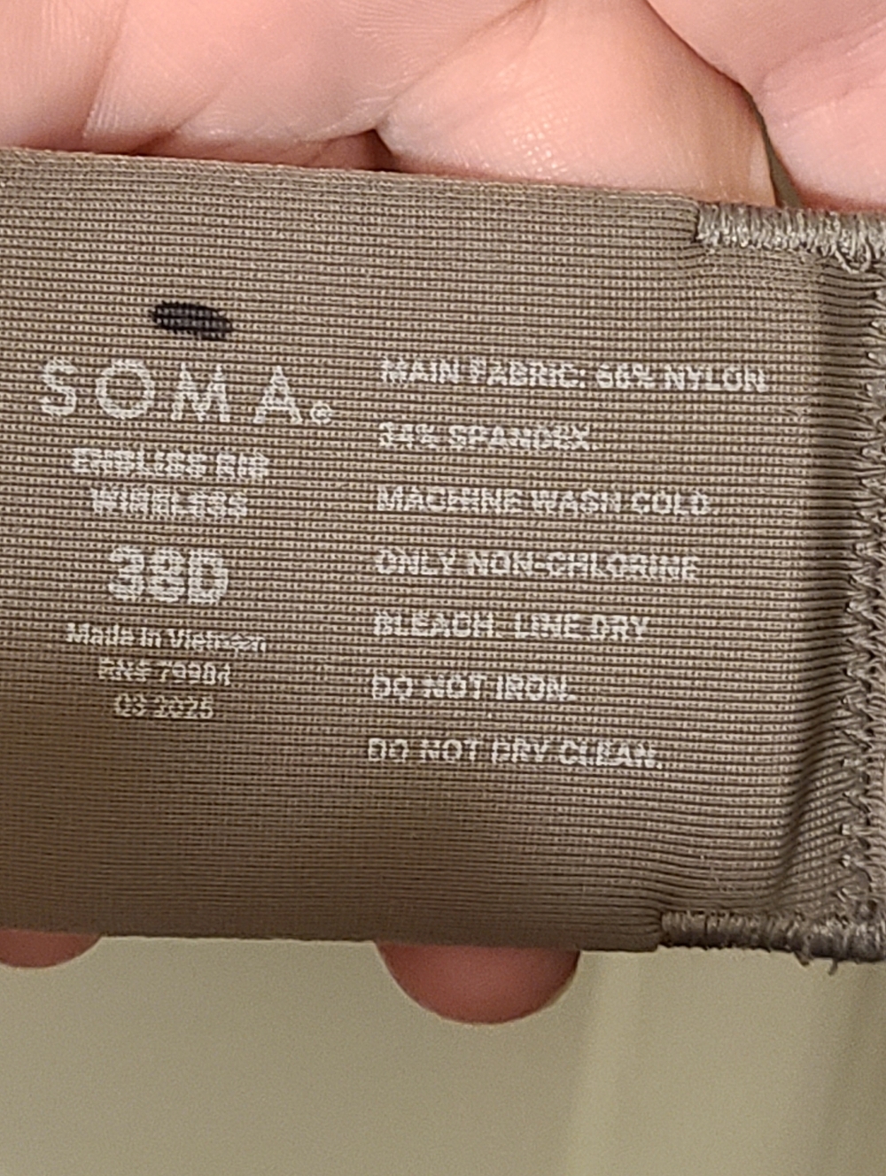 Soma Ribbed Wireless Bra - Gray - Picture 2 of 4